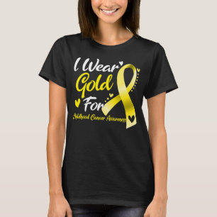 Camiseta Uso Oro Para Concienciar Sobre El Cáncer Infantil