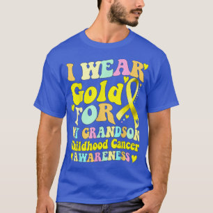 Camiseta Uso Oro Para Mi Nieto Con Conciencia De Cáncer De