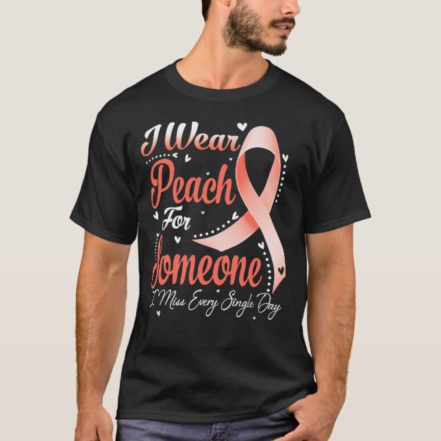 Camiseta Uso Peach Para Alguien Que Concientiza Sobre El CÁ (Anverso)