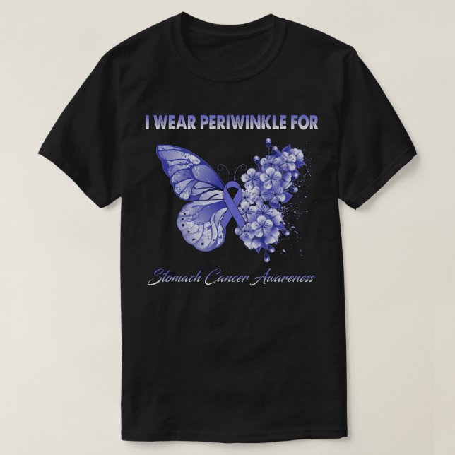 Camiseta Uso Periwinkle Para Concienciar Sobre El Cáncer De (Diseño del anverso)