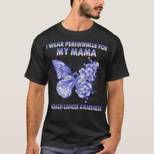 Camiseta Uso Periwinkle Para El Cáncer De Estómago De Mi Ma