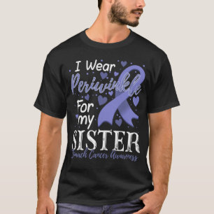 Camiseta Uso Periwinkle Para Mi Hermana Cáncer De Estómago