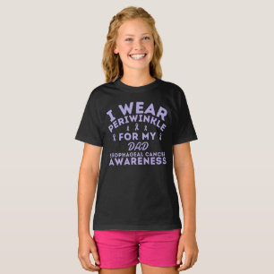 Camiseta Uso Periwinkle Para Personalizado De Cáncer Esofág