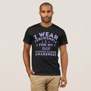 Camiseta Uso Personalizado de Cáncer Estómago Periwinkle