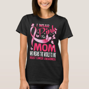 Camiseta Uso Pink para mi MAMÁ Conciencia sobre el cáncer d