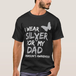 CAMISETA USO PLATA PARA CONOCER LA ENFERMEDAD DE MI PAPÁ PA