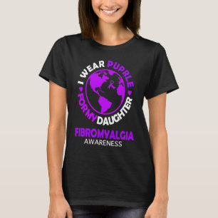 Camiseta Uso PURPLE para mi HIJA FIBROMYALGIA Awarene