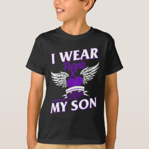 Camiseta Uso Purpleei En Memoria De Mi Hijo Con Sobredosis 