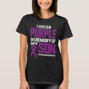 Camiseta Uso Purplein En Memoria Sobredosis Cinta De Concie