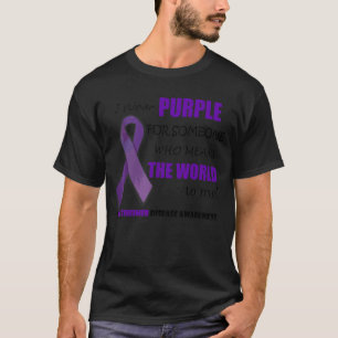 Camiseta Uso Púrpura Alzheimer Dementia Conciencia Púrpura