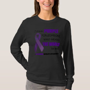 Camiseta Uso Púrpura Alzheimer Dementia Conciencia Púrpura