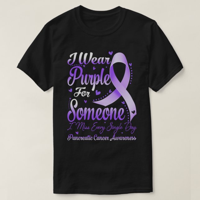 Camiseta Uso Púrpura Para Alguien Que Awaren El Cáncer De P (Diseño del anverso)