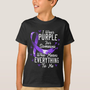 Camiseta Uso Púrpura Para Alguien Que Significa Todo Para