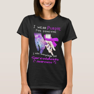 Camiseta Uso Púrpura Para Alguien Sarcoidosis Conciencia