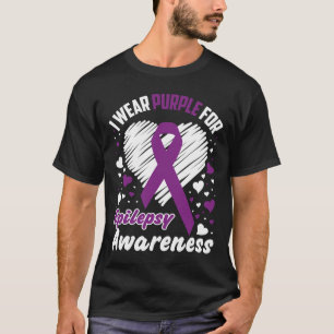 Camiseta Uso Púrpura Para Conciencia Epilepsia