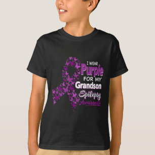 Camiseta Uso Púrpura Para Conciencia Sobre La Epilepsia De 