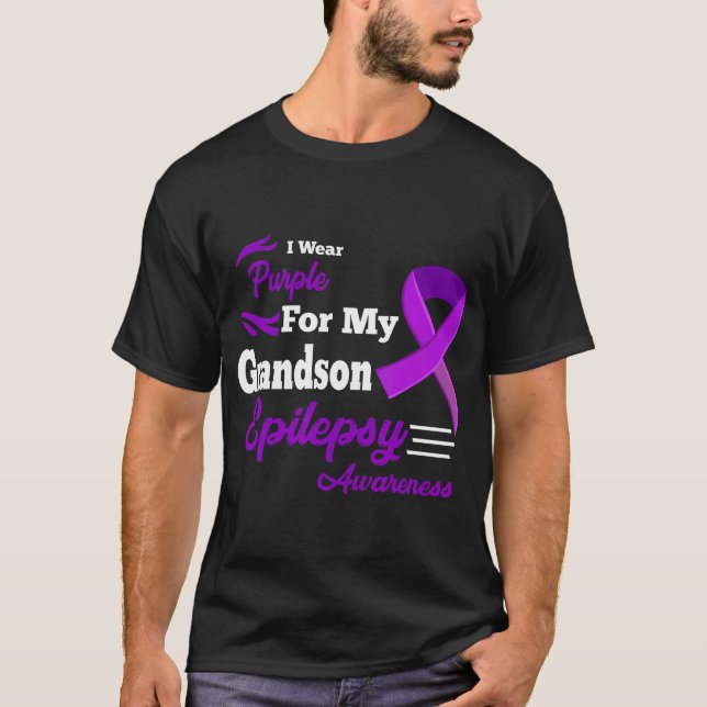 Camiseta Uso Púrpura Para Conciencia Sobre La Epilepsia De  (Anverso)
