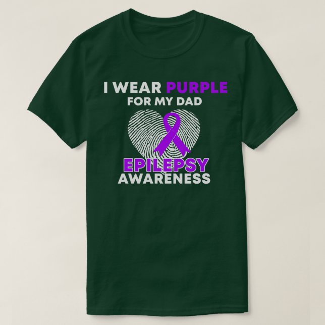 Camiseta Uso Púrpura Para Conciencia Sobre La Epilepsia De  (Diseño del anverso)