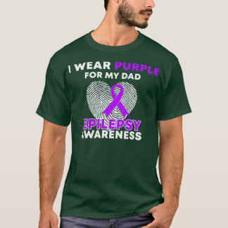 Camiseta Uso Púrpura Para Conciencia Sobre La Epilepsia De 
