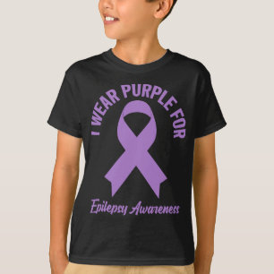 Camiseta Uso Púrpura Para Concienciación Sobre Epilepsia - 