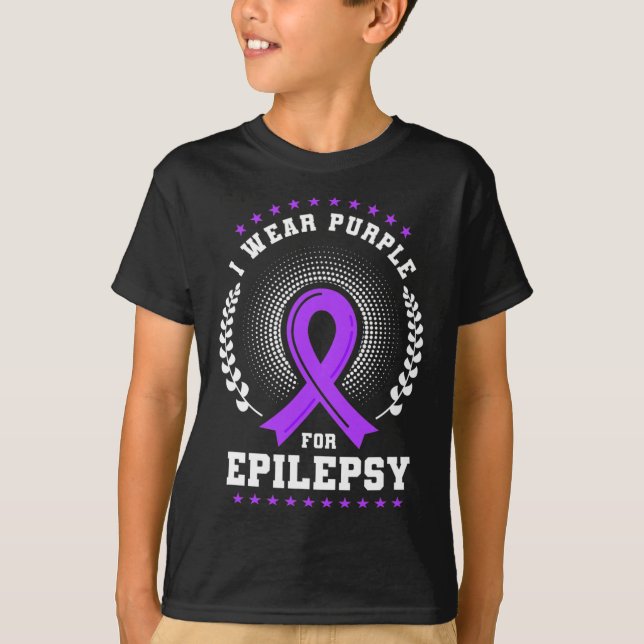 Camiseta Uso Púrpura Para Concienciación Sobre Epilepsia 2 (Anverso)