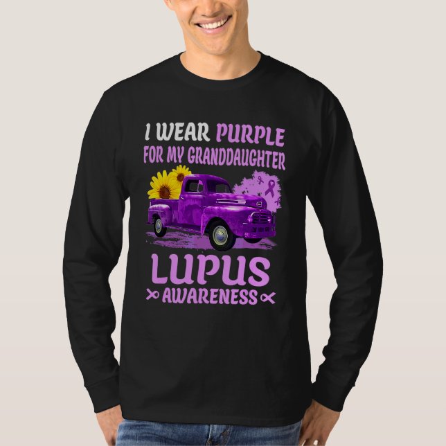 Camiseta Uso Púrpura Para Concienciar A Mi Nieta Lupus (Anverso)