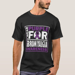 Camiseta Uso Púrpura Para Concienciar Sobre Fibromialgia