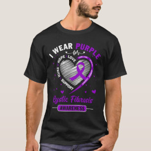 Camiseta Uso Púrpura Para Concienciar Sobre La FIBROSIS CÍS