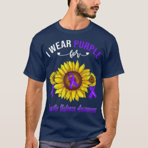 Camiseta Uso Púrpura Para Concienciar Sobre La Violencia Do