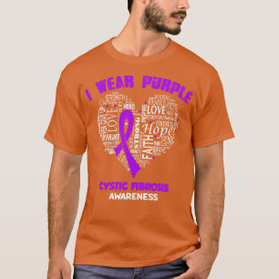 Camiseta Uso Púrpura Para Fibrosis Quística Fe De Concienci