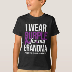 Camiseta Uso Púrpura Para La Abuela Awaren Por Cáncer Pancr