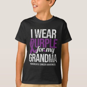 Camiseta Uso Púrpura Para La Abuela Awaren Por Cáncer Pancr