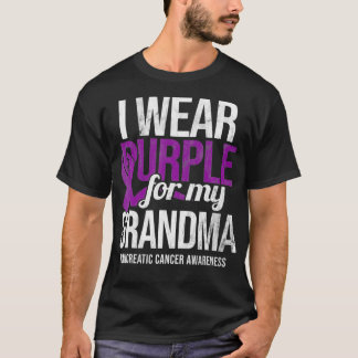 Camiseta Uso Púrpura Para La Abuela Awaren Por Cáncer Pancr