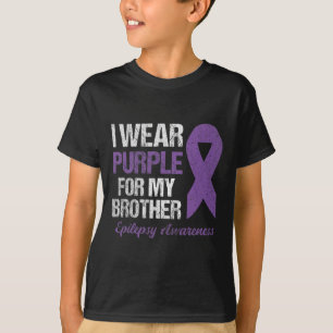 Camiseta Uso Púrpura Para La Conciencia De La Epilepsia Her