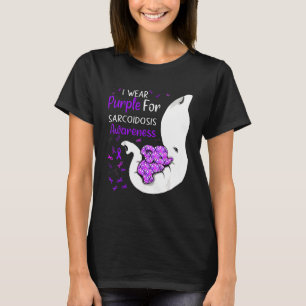 Camiseta Uso Púrpura Para La Sarcoidosis Elefante De Sensib