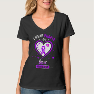 Camiseta Uso Púrpura Para Lupus Awareness Warrier
