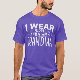 Camiseta Uso Púrpura Para Mi Abuela