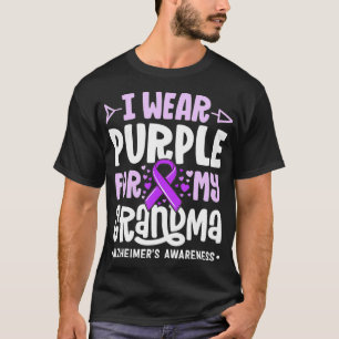 Camiseta Uso Púrpura Para Mi Abuela Alzheimers Family Awa