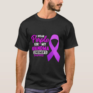 Camiseta Uso Púrpura Para Mi Abuela Morado Heimerheimer D