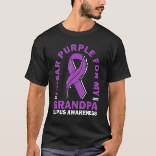 Camiseta Uso Púrpura Para Mi Abuelo Lupus Warri