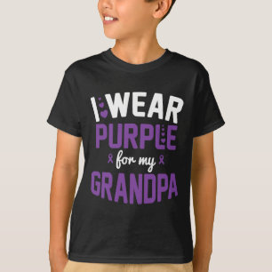 Camiseta Uso Púrpura Para Mi Abuelo Septiembre Heimerheime