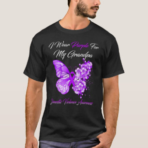 Camiseta Uso Púrpura Para Mi Abuelo Violencia Doméstica Awa