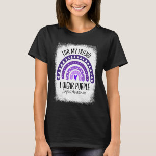 Camiseta Uso Púrpura Para Mi Amigo Lupus Awareness Rainbo
