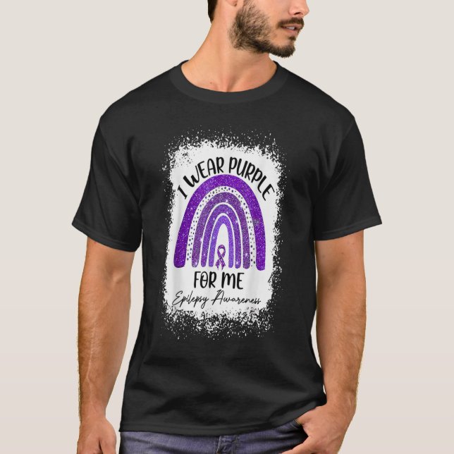 Camiseta Uso Púrpura Para Mí Conciencia Sobre Epilepsia Arc (Anverso)
