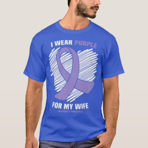 Camiseta Uso Púrpura Para Mi Esposa Sarcoidosis Conciencia