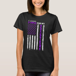 Camiseta Uso Púrpura Para Mi Hermana Cáncer Pancreático Ee.