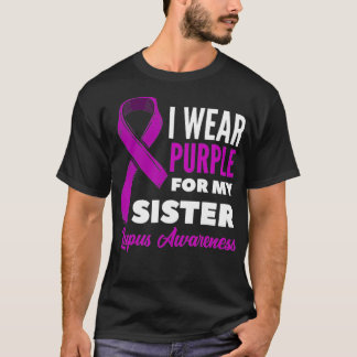Camiseta Uso Púrpura Para Mi Hermana Lupus Brother Lupus Aw