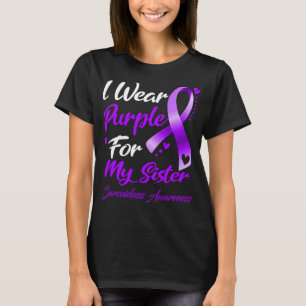 Camiseta Uso Púrpura Para Mi Hermana Sarcoidosis Conciencia