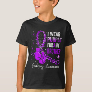 Camiseta Uso Púrpura Para Mi Hermano Epilepsy Awareness Ri