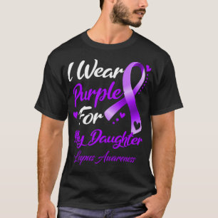 Camiseta Uso Púrpura Para Mi Hija Conciencia De Lupus